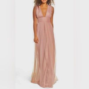 Monique Lhuillier - Isla Tulle Maxi Dress Size 12 NWOT like in “ANYONE BUT YOU”